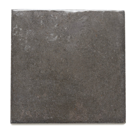 Vela 4" x 4" Soot Porcelain Glossy Tile
