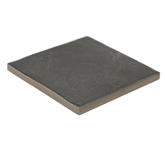 Vela 4" x 4" Soot Porcelain Glossy Tile