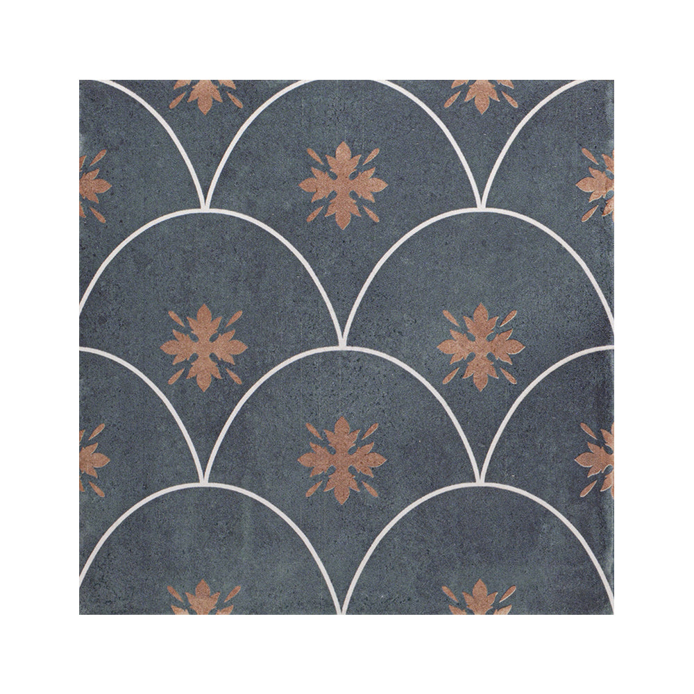 Velvet 8"x8" Sapphire Porcelain Satin Tile