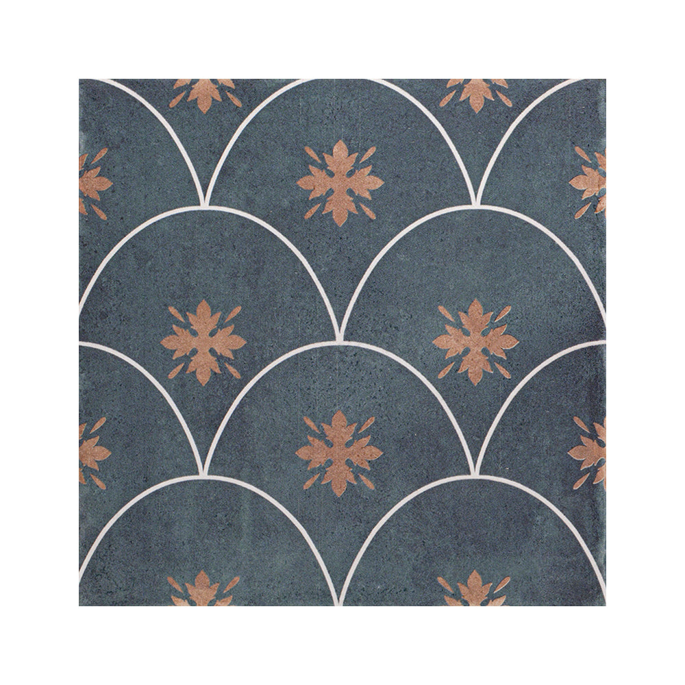 Velvet 8"x8" Sapphire Porcelain Satin Tile