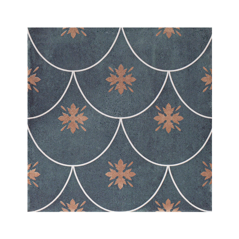 Velvet 8"x8" Sapphire Porcelain Satin Tile