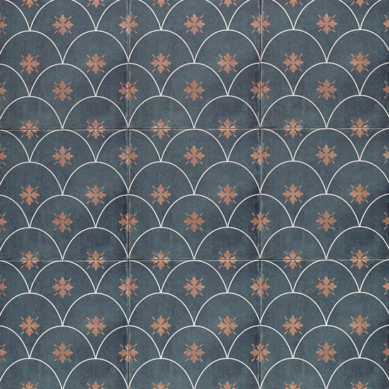 Velvet 8"x8" Sapphire Porcelain Satin Tile