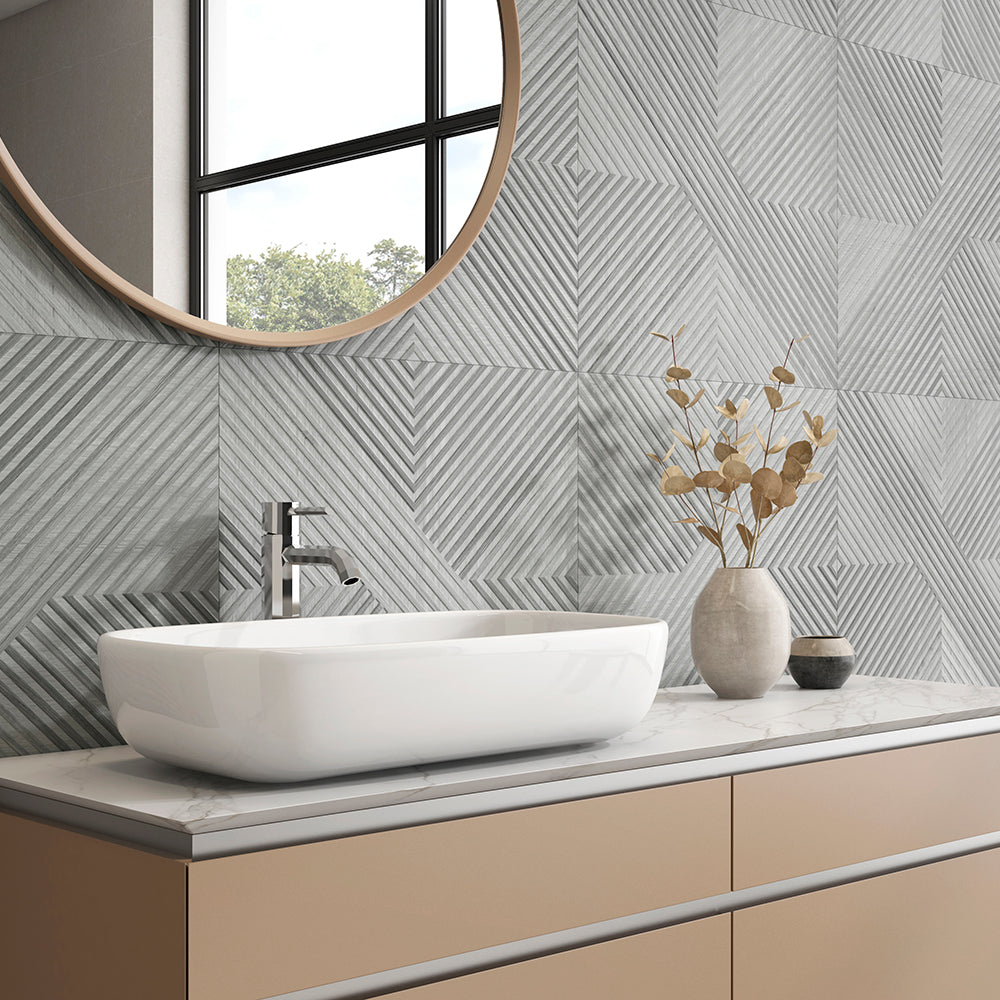 Huntsman 24" x 24" Grey Porcelain Matte Tile