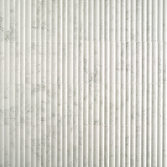 Oro Fluted 6"x12" Marble Ceramic Satin Tile