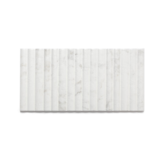Oro Fluted 6"x12" Marble Ceramic Satin Tile