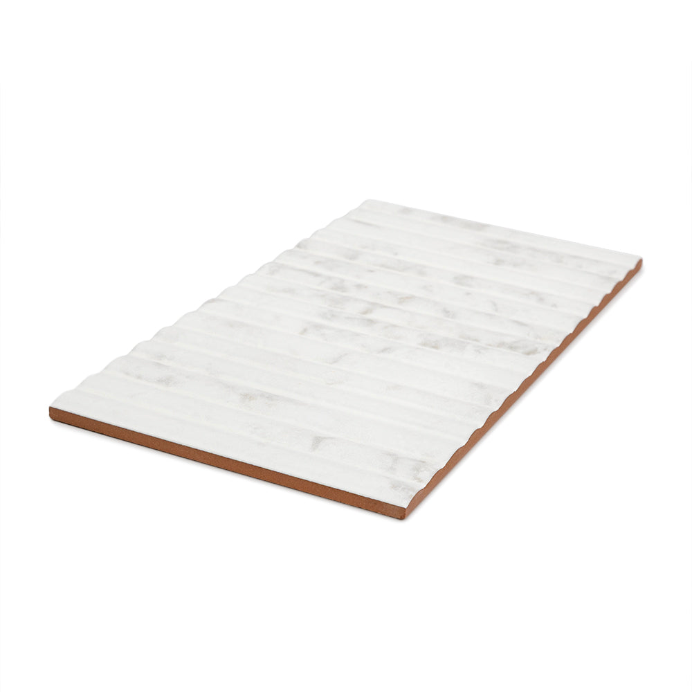 Oro Fluted 6"x12" Marble Ceramic Satin Tile