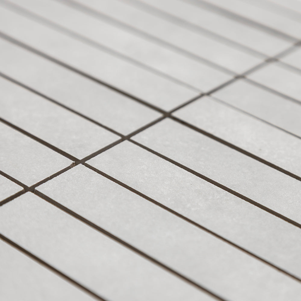 Foundry 1"x 6" Ceniza Porcelain Matte Mosaic