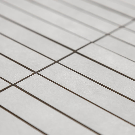 Foundry 1"x 6" Ceniza Porcelain Matte Mosaic
