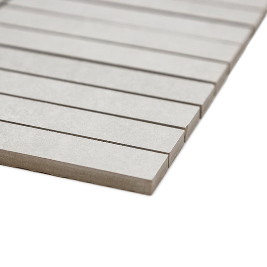 Foundry 1"x 6" Ceniza Porcelain Matte Mosaic