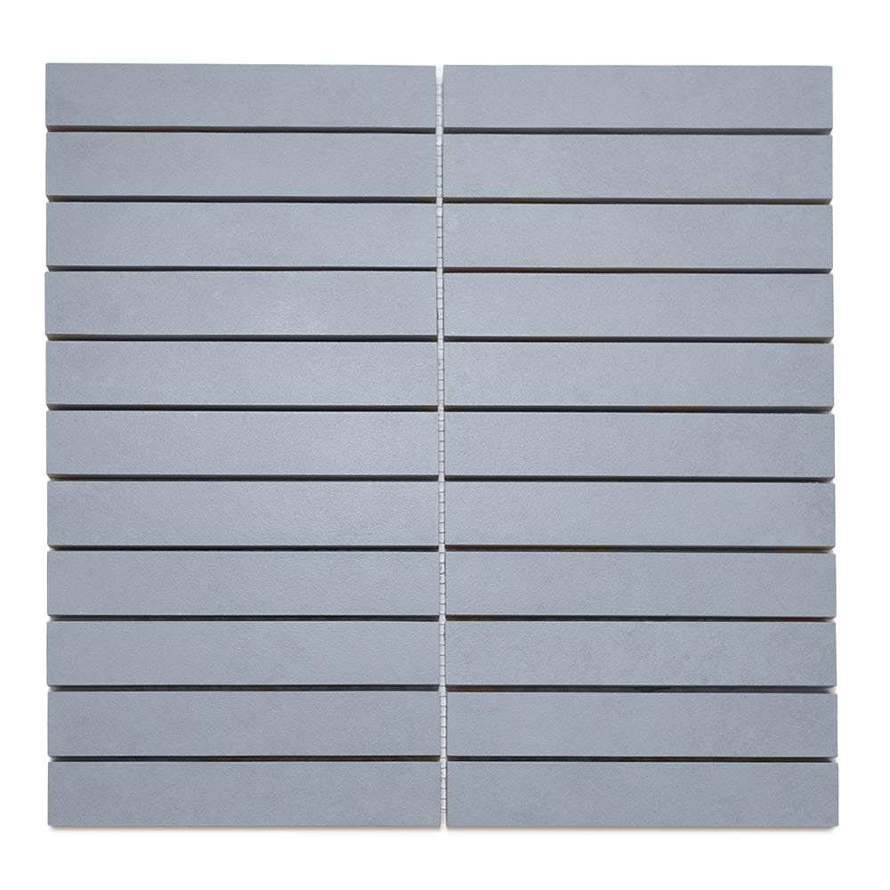 Foundry 1"x6" Denim Porcelain Matte Mosaic
