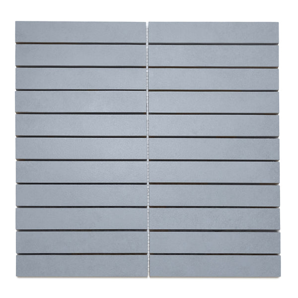 Foundry 1"x6" Denim Porcelain Matte Mosaic