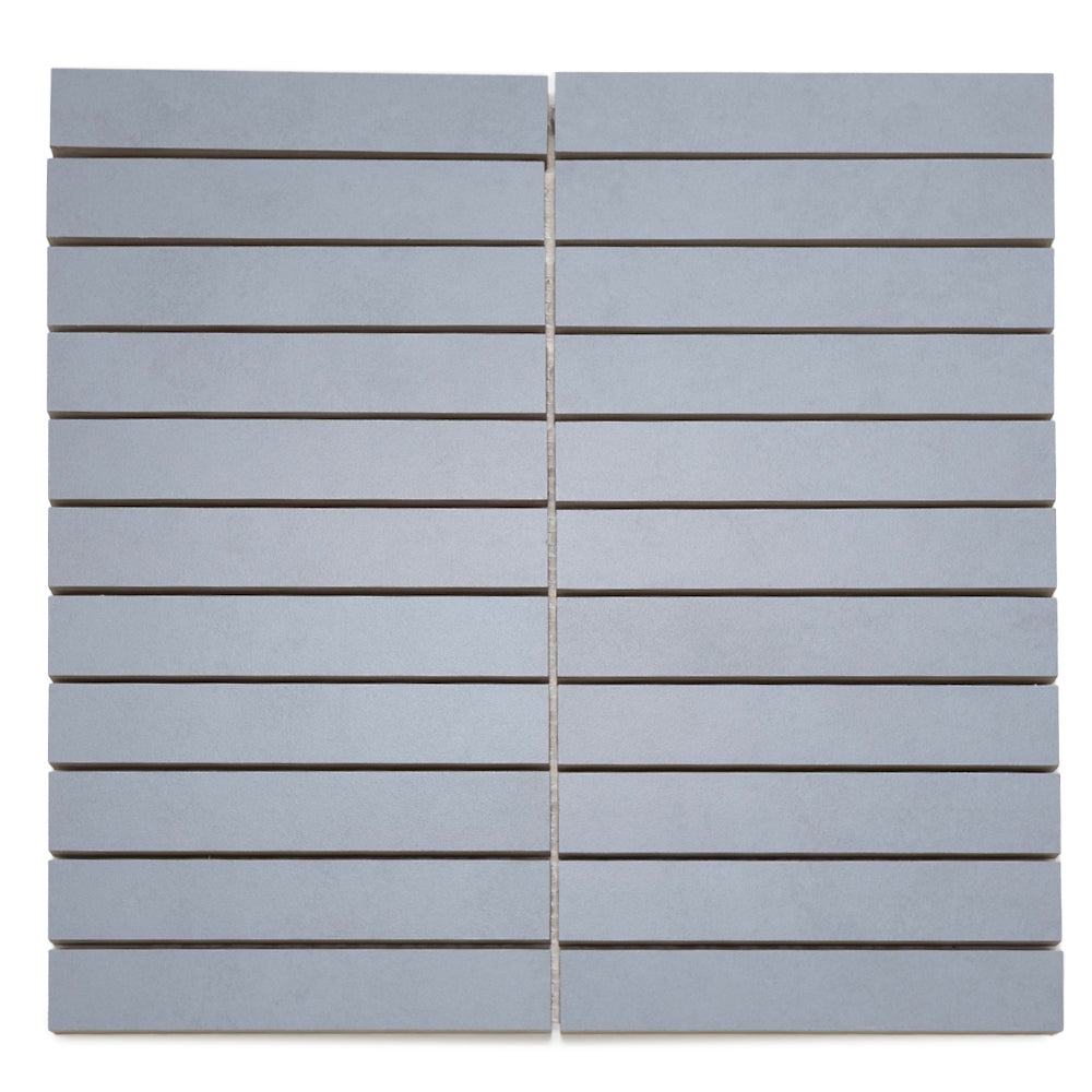 Foundry 1"x6" Denim Porcelain Matte Mosaic