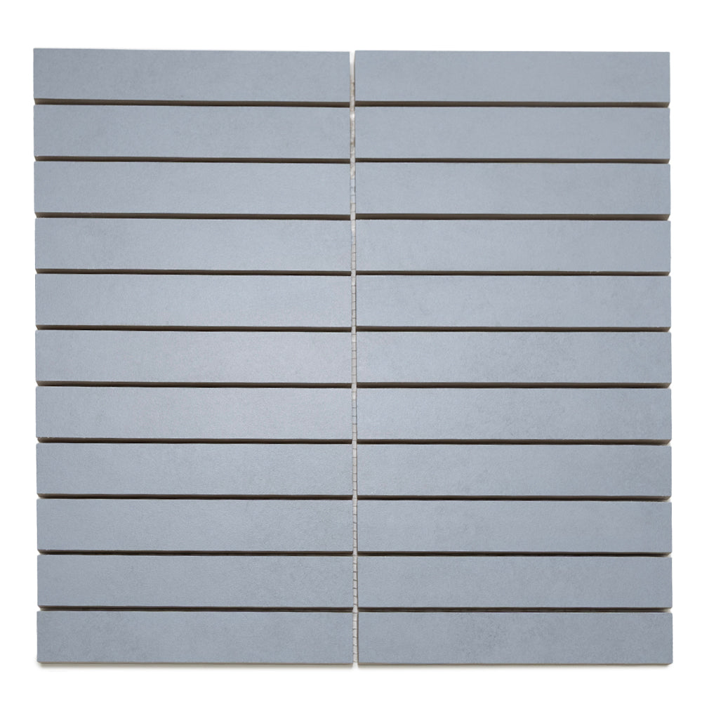 Foundry 1"x6" Denim Porcelain Matte Mosaic