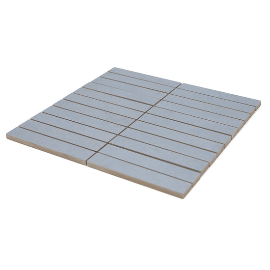 Foundry 1"x6" Denim Porcelain Matte Mosaic