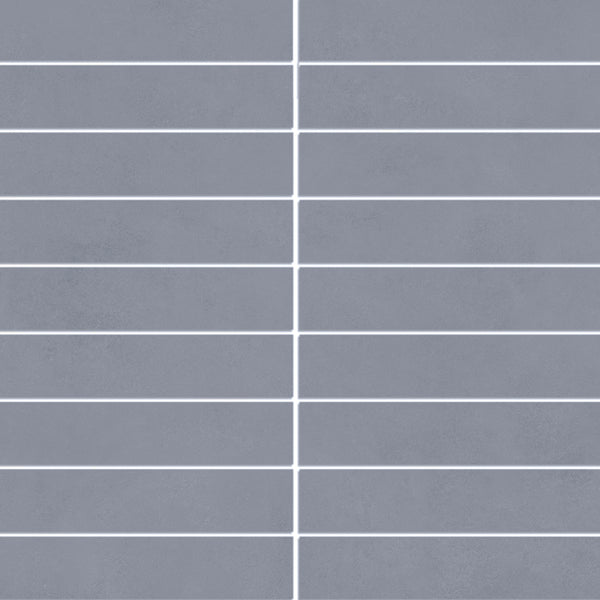 Foundry 1"x 6" Denim Porcelain Matte Mosaic