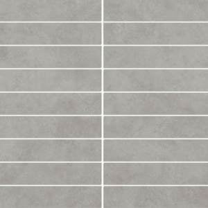 Foundry 1"x 6" Gris Porcelain Matte Mosaic