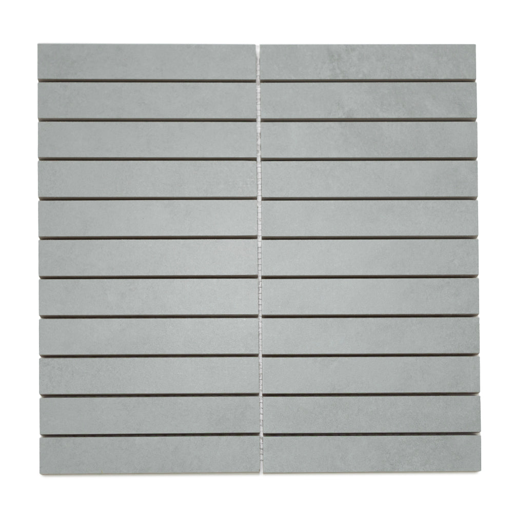 Foundry 1"x6" Salvia Porcelain Matte Mosaic