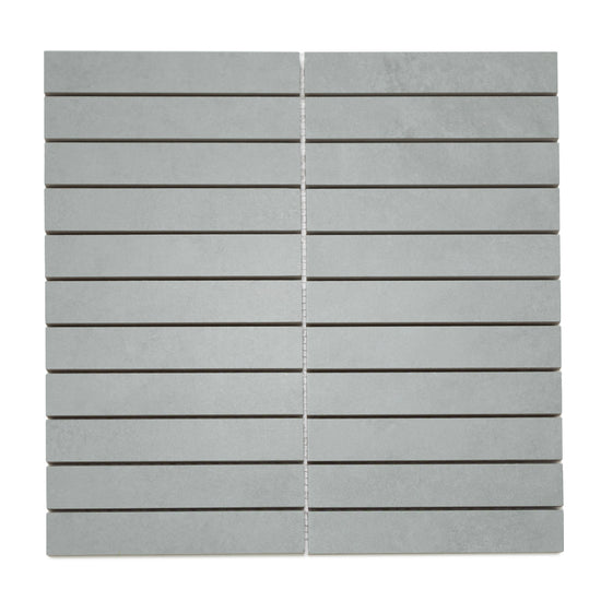 Foundry 1"x6" Salvia Porcelain Matte Mosaic