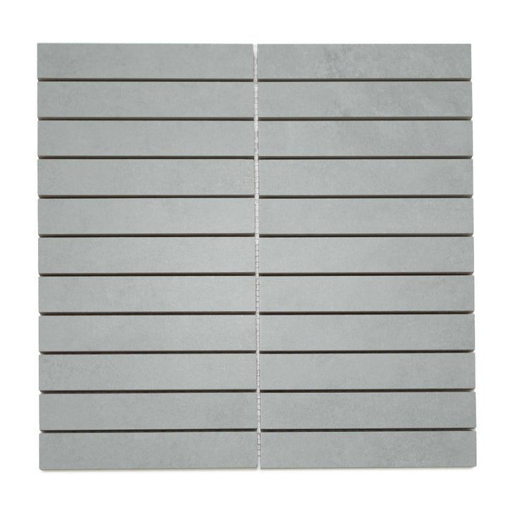 Foundry 1"x6" Salvia Porcelain Matte Mosaic