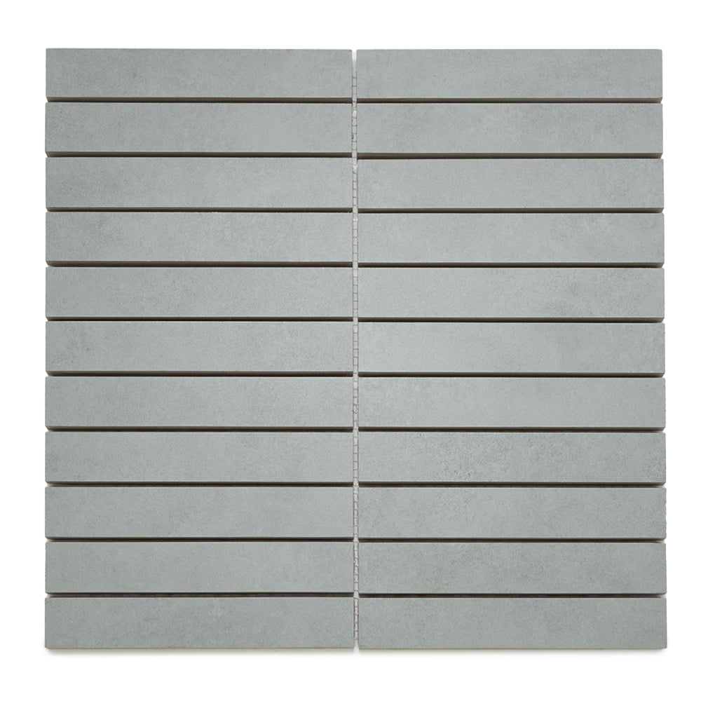 Foundry 1"x6" Salvia Porcelain Matte Mosaic