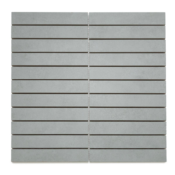Foundry 1"x6" Salvia Porcelain Matte Mosaic