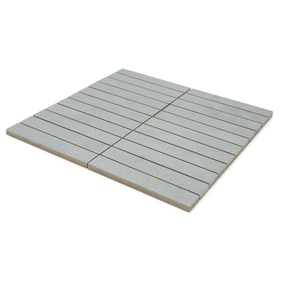 Foundry 1"x6" Salvia Porcelain Matte Mosaic