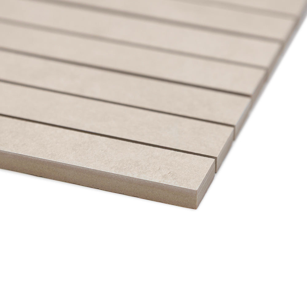 Foundry 1"x6" Taupe Porcelain Matte Mosaic