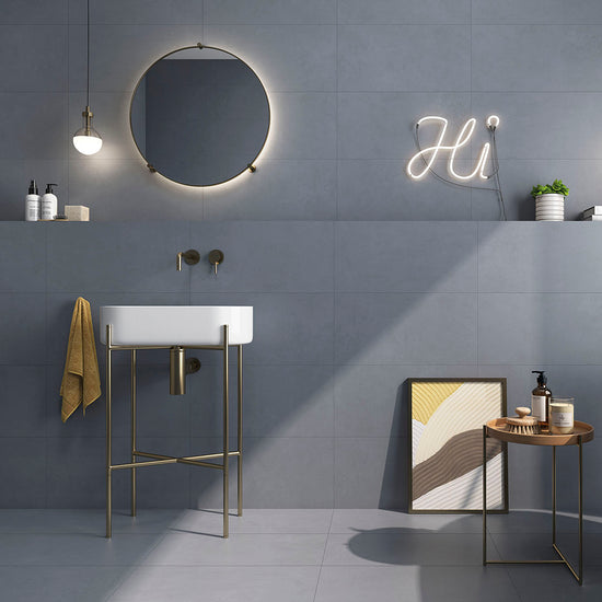 Foundry 12"x24" Denim Porcelain Matte Tile