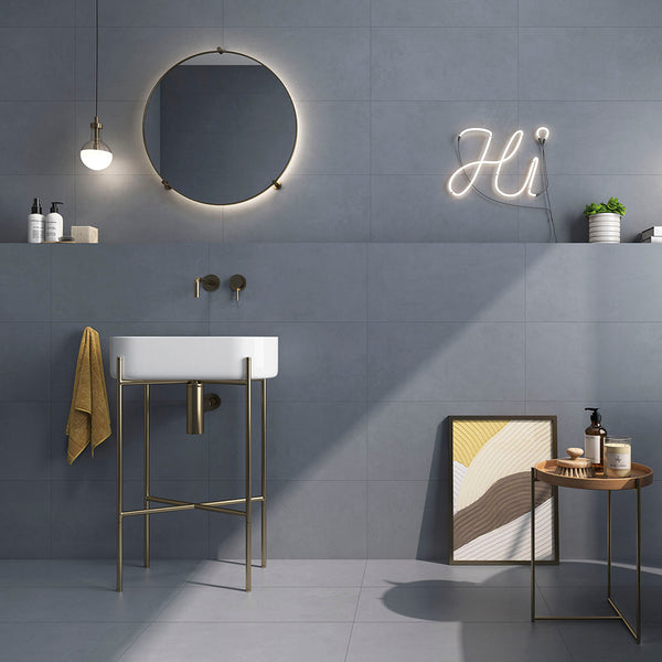 Foundry 12"x24" Denim Porcelain Matte Tile