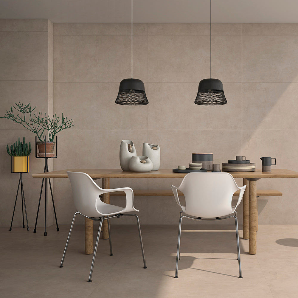 Foundry 24" x 48" Taupe Porcelain Matte Tile