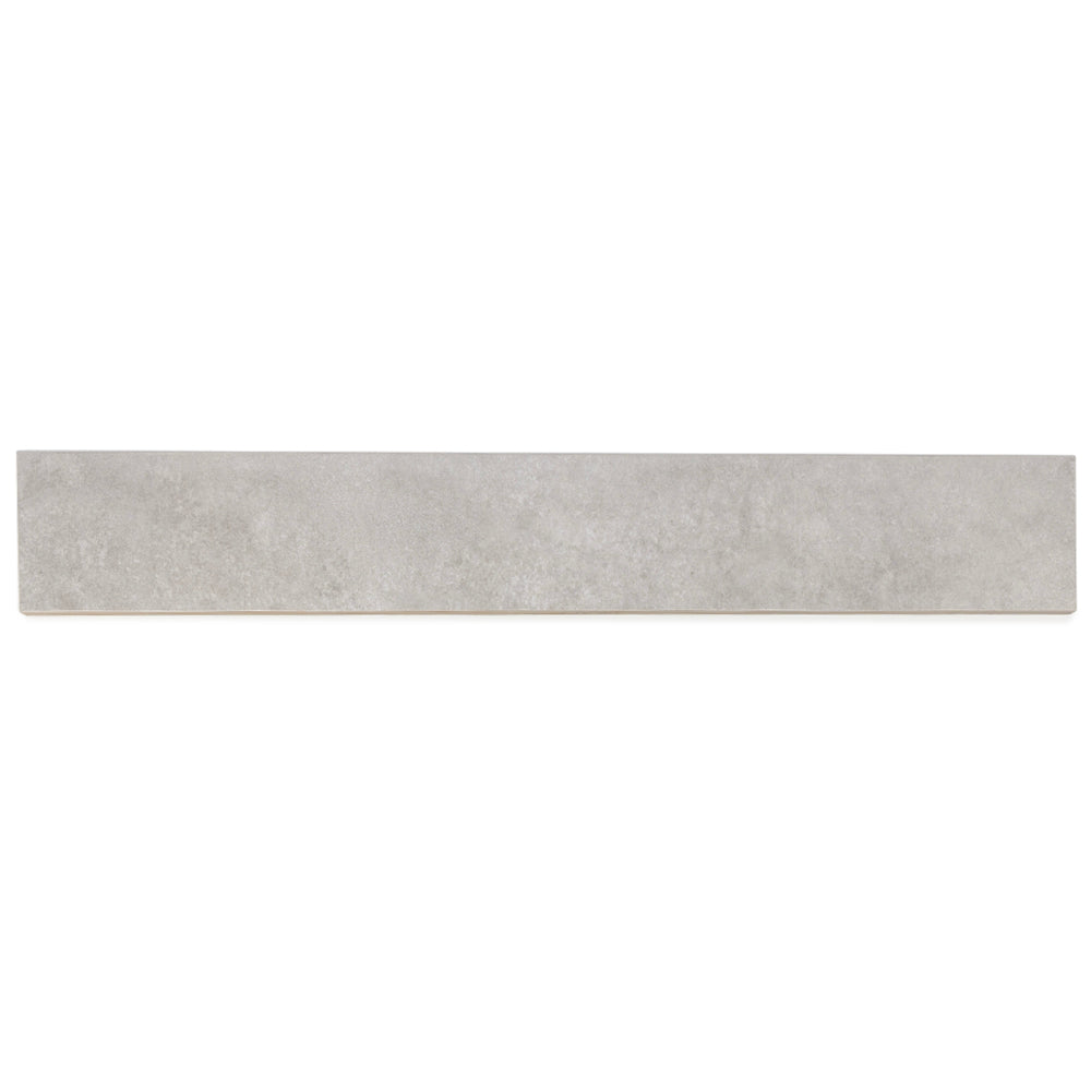 Foundry 3.5" x 24" Gris Porcelain Matte Bullnose