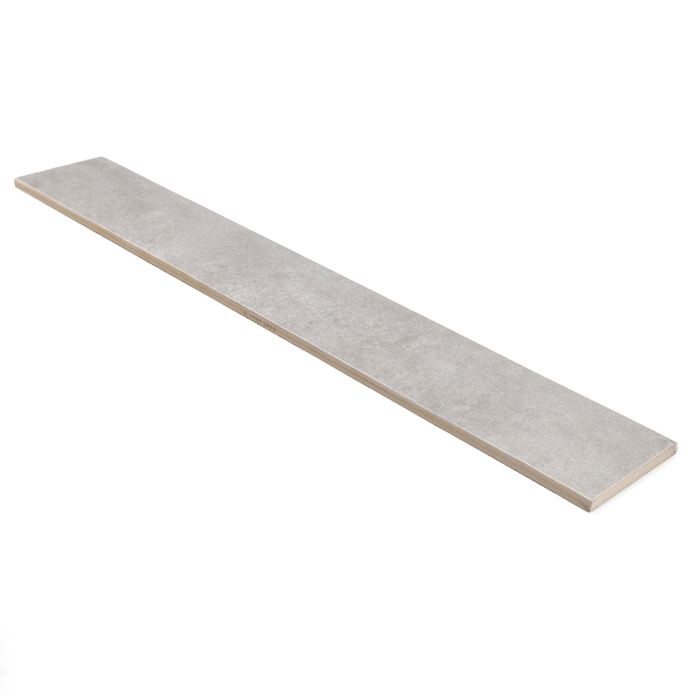 Foundry 3.5" x 24" Gris Porcelain Matte Bullnose