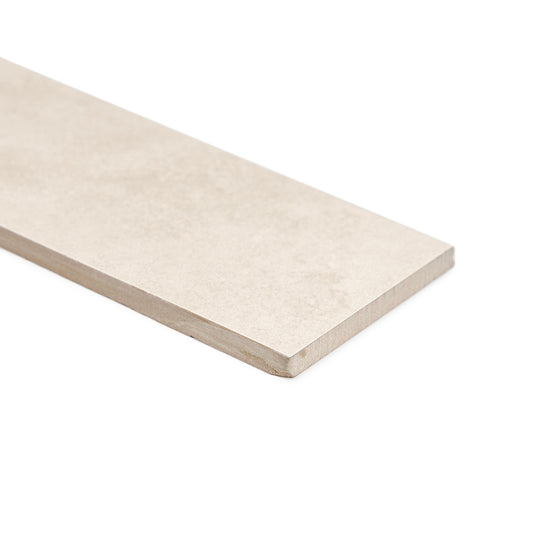 Foundry 3.5" x 24" Taupe Porcelain Matte Bullnose