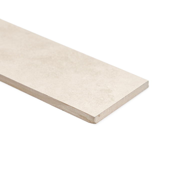 Foundry 3.5"x24" Taupe Porcelain Matte Bullnose