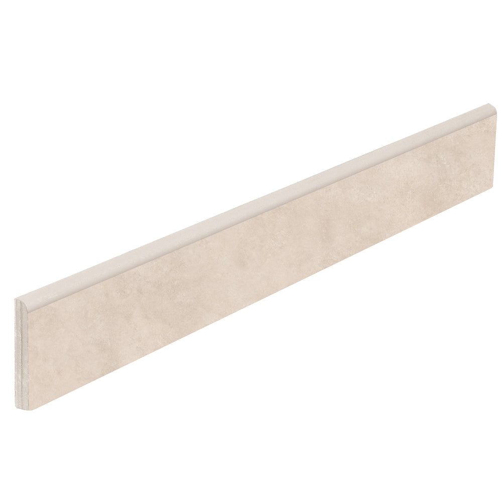Foundry 3.5" x 24" Taupe Porcelain Matte Bullnose