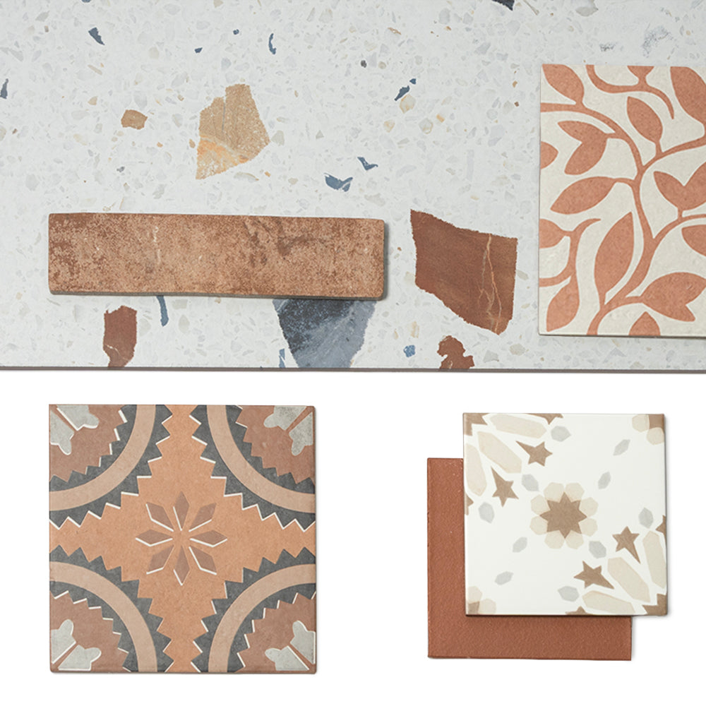 Terran 6"x6" Red Ceramic Unglazed Tile