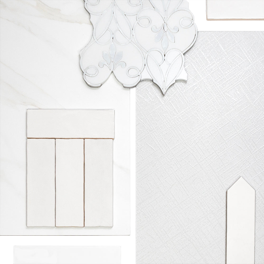 Savannah 12" x 24" White Porcelain Wall Tile