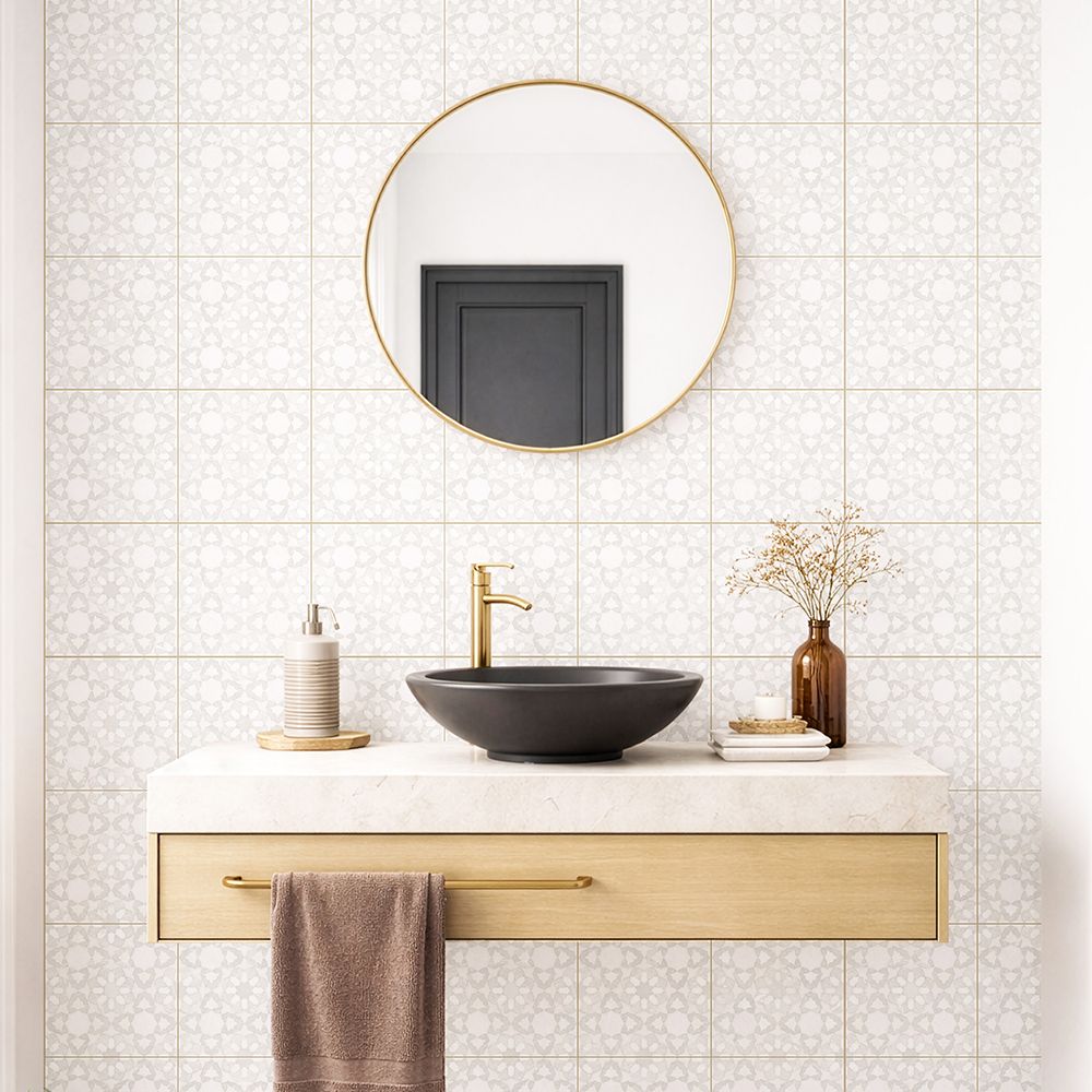 Pageant 9"x9" Blanco Porcelain Matte Tile