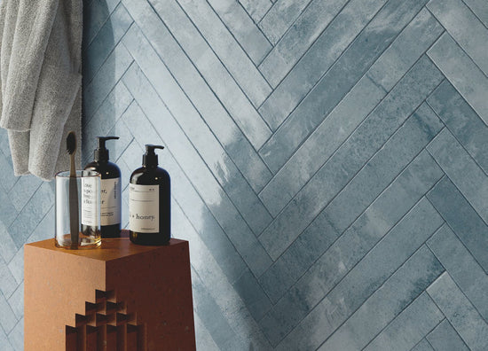 Aria 2" x 18" Azzurro Porcelain Glossy Tile