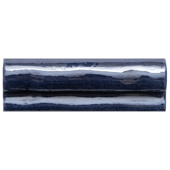 Talavera 2" x 6" Cobalt Ceramic Glossy Chair Rail