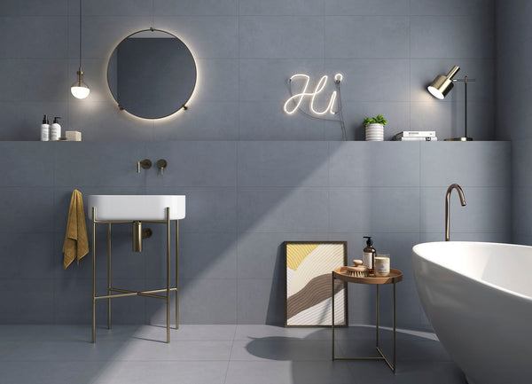 Foundry 12" x 24" Denim Porcelain Matte Tile