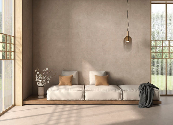 Foundry 12" x 24" Taupe Porcelain Matte Tile